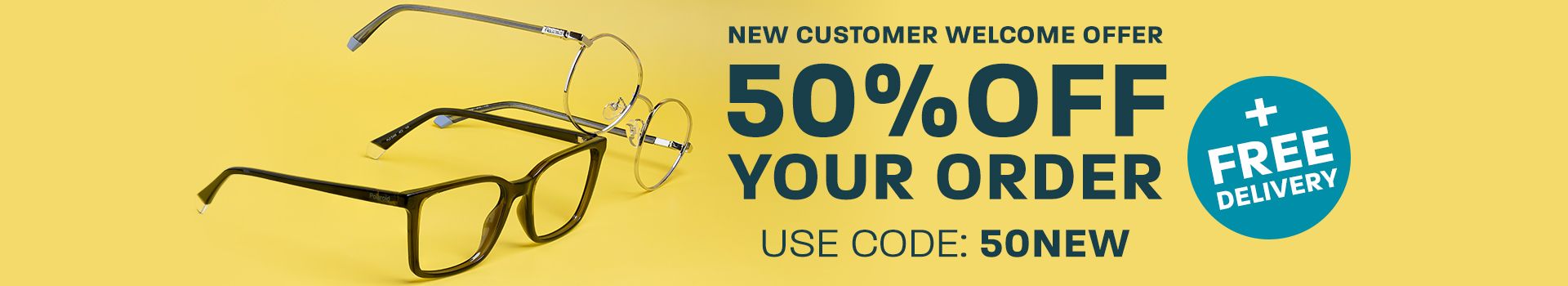 New customer welcome offer: 50% off your order + free delivery - use code: 50NEW
