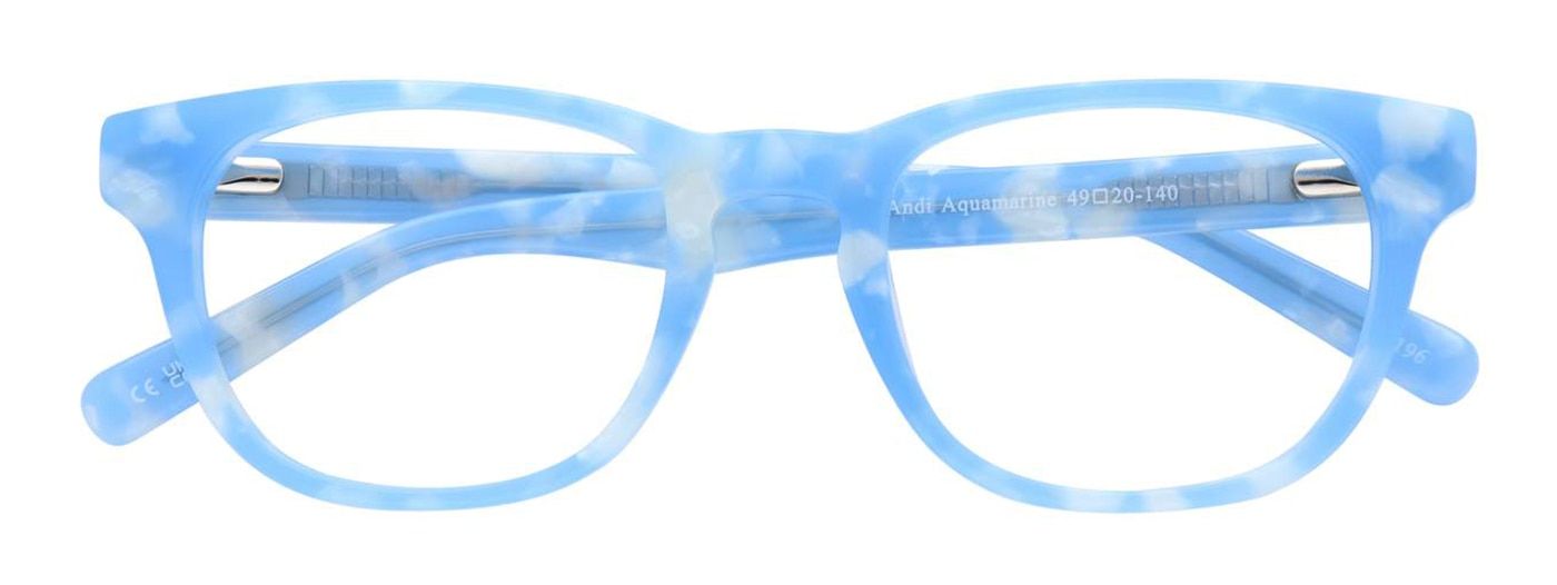 Bright blue, aquamarine, rectangular GD Collection frame