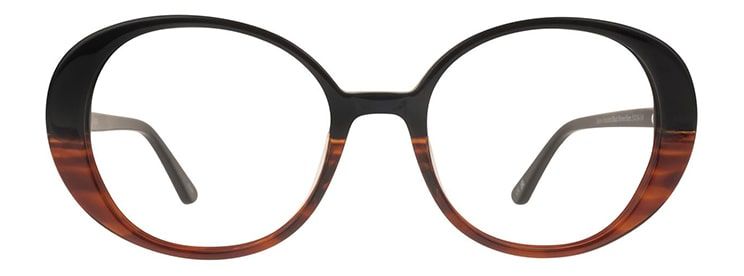 Round oversized ombre style brown to light brown Aspire frames