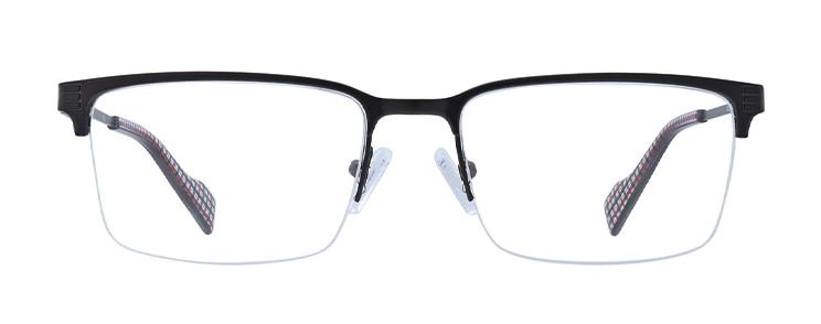 Semi-rimless metal Ben Sherman frames