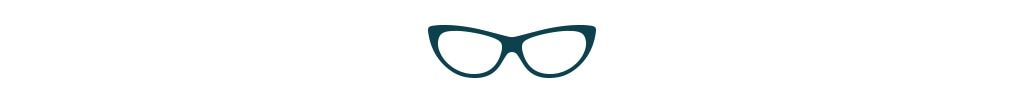 Cat-eye frames icon.