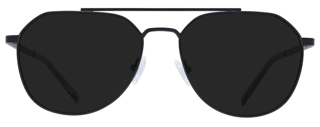 Slim black aviator sunglasses