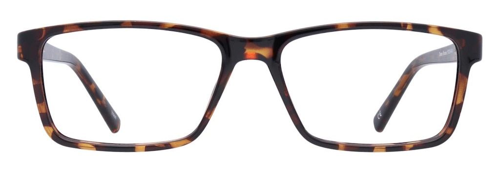 Rectangular glasses frames made of havana acetate