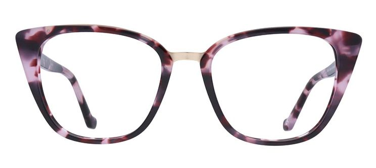 Large cat-eye purple tortoiseshell GD Collection frame