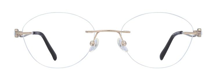 Clear rimless finelight frames