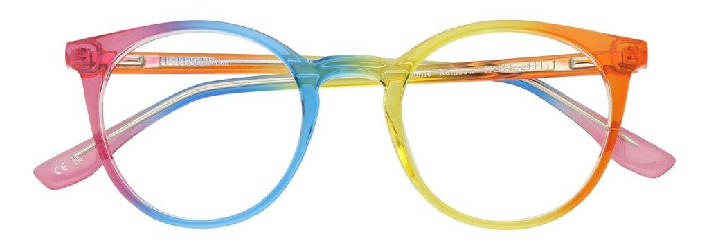 Round frame in rainbow colour