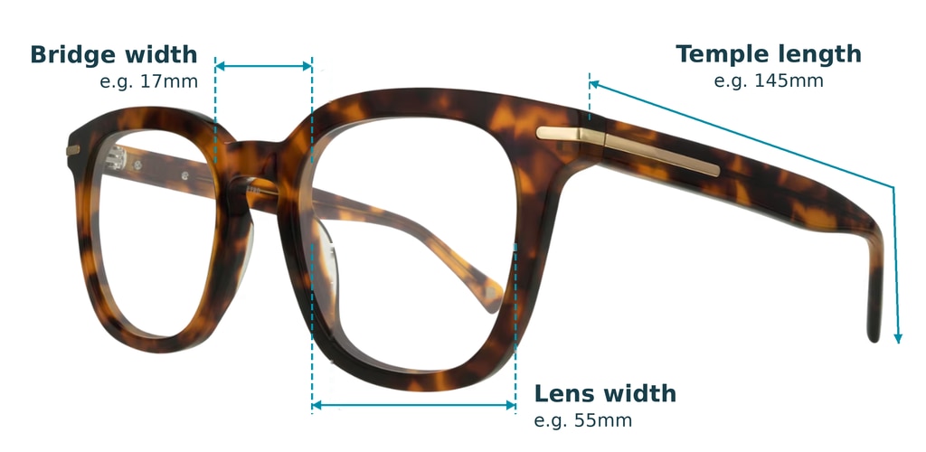 Glasses size guide: how to read and measure your frame size