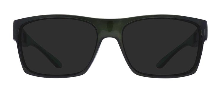 Harrington Sport Blaze rectangular khaki-and-green acetate running sunglasses.