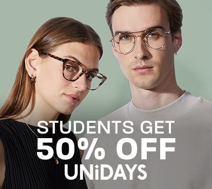 Students get 50% off with Unidays
