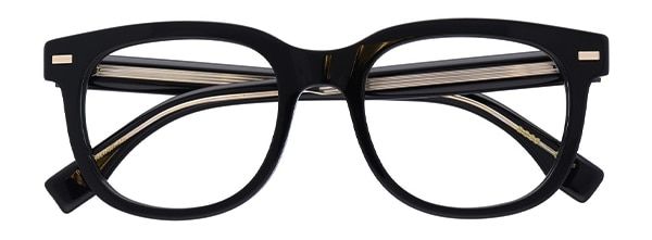 Black chunky round Hugo Boss frames