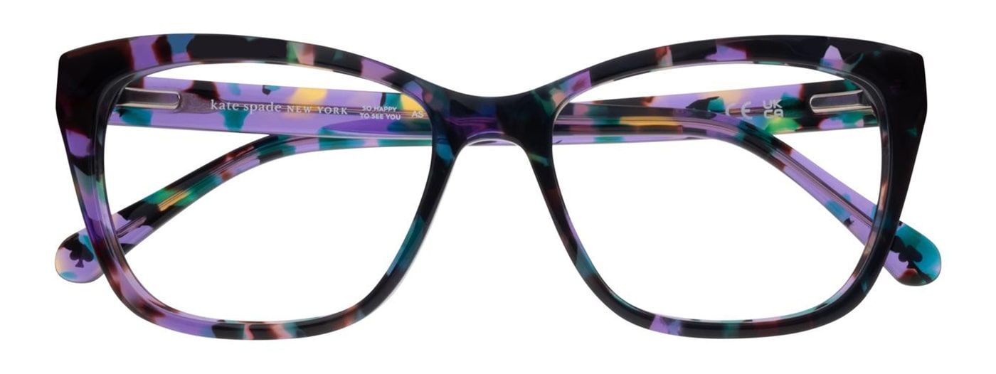 Violet havana, square Kate Spade frame