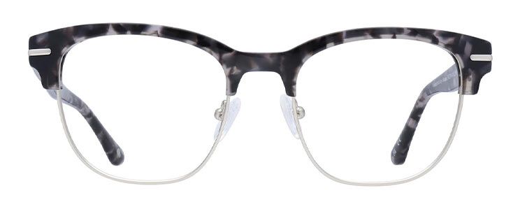 Black tortoiseshell Clubmaster metal London Retro frame