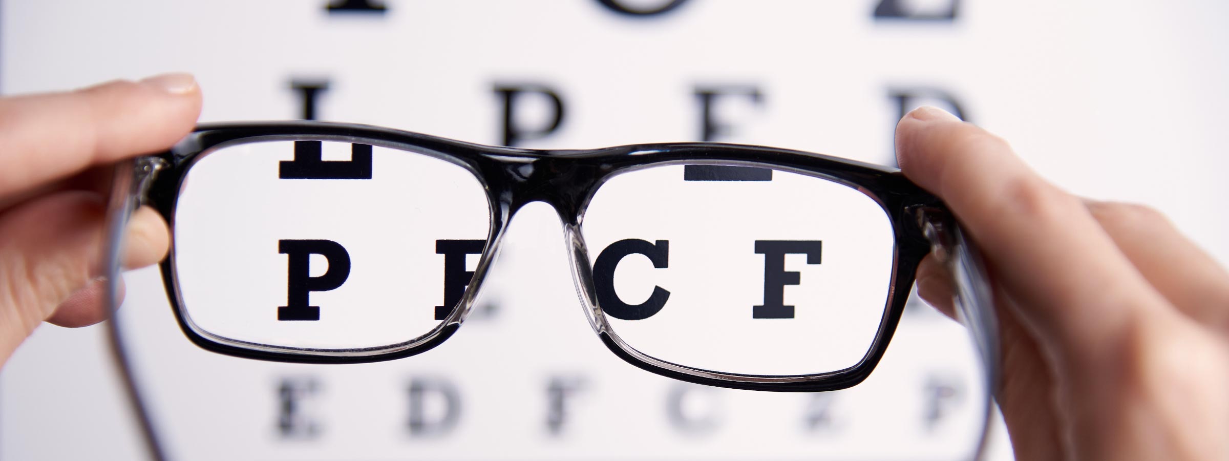 Eye test and glasses on sale