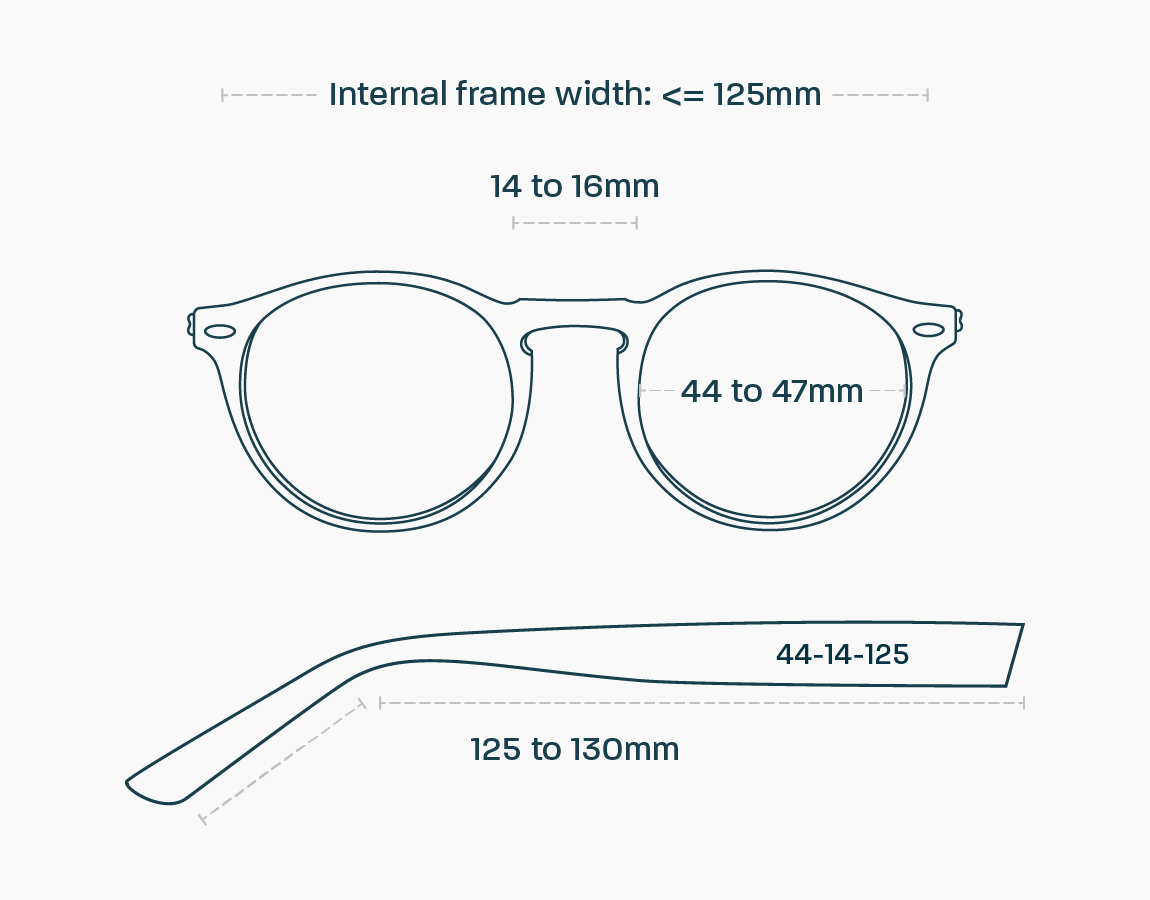 How to read sunglasses size online