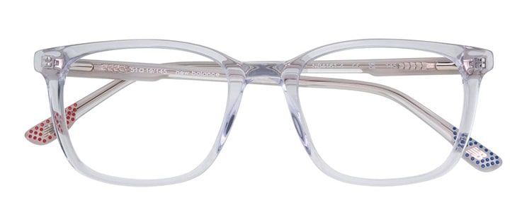 Clear rectangular New Balance frames