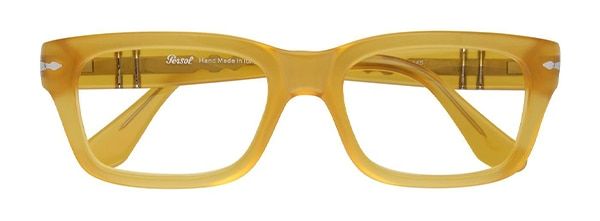 Yellow chunky rectangular Persol frames