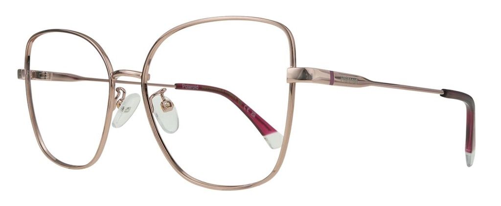 Butterfly-style metal glasses