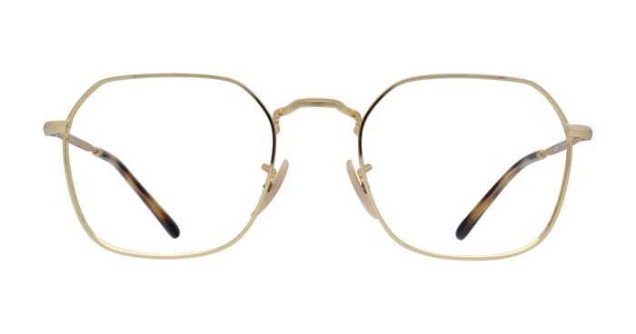 Product image of gold, hexagonal frames on a white background.
