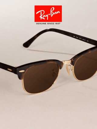 Ray-Ban sunglasses under the Ray-Ban logo