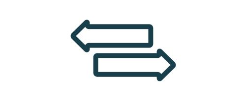 Free returns icon.