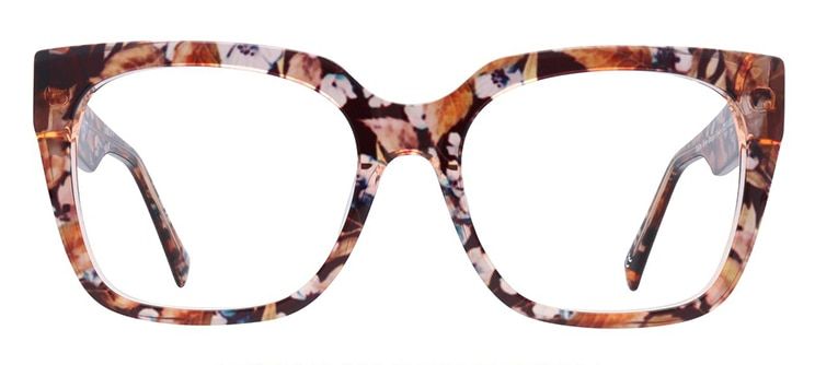 Brown floral square Scout frame