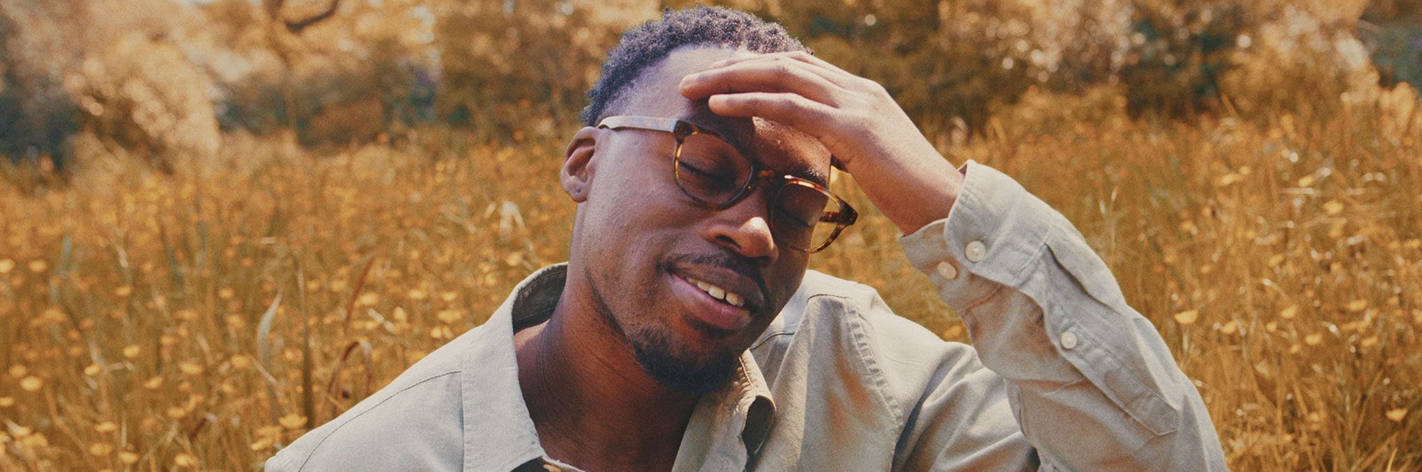 Model wearing glasses