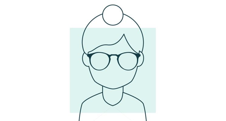 Square face icon.