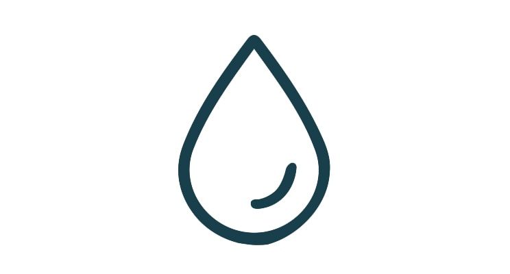 Water droplet icon.