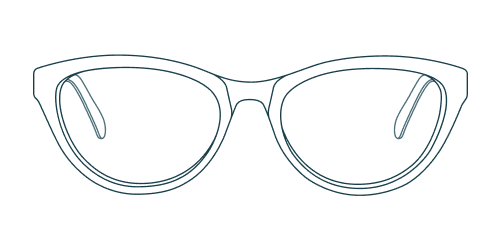 Zahra Brown Blue Acetate Eyeglass Frames from Glasses Direct