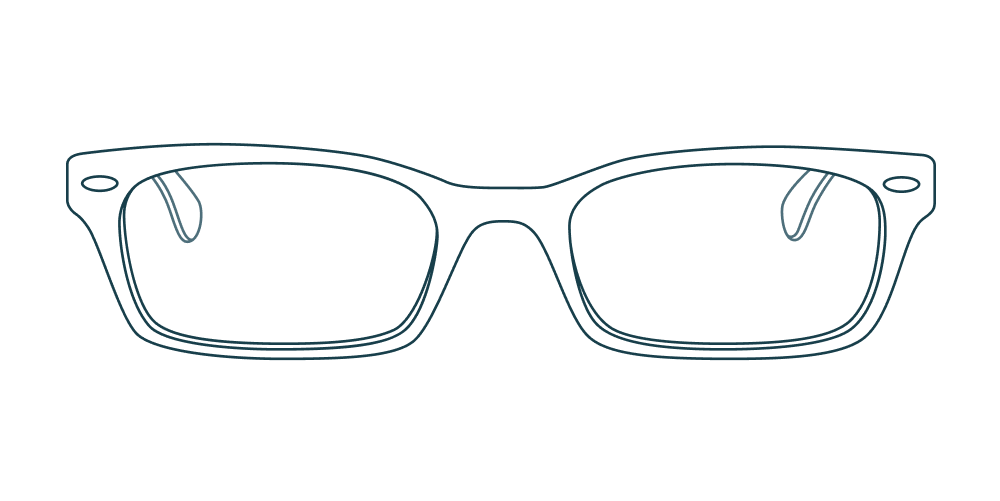 Glasses Direct ™ TH 1543 Rectangle Blue Frame Glasses For Men